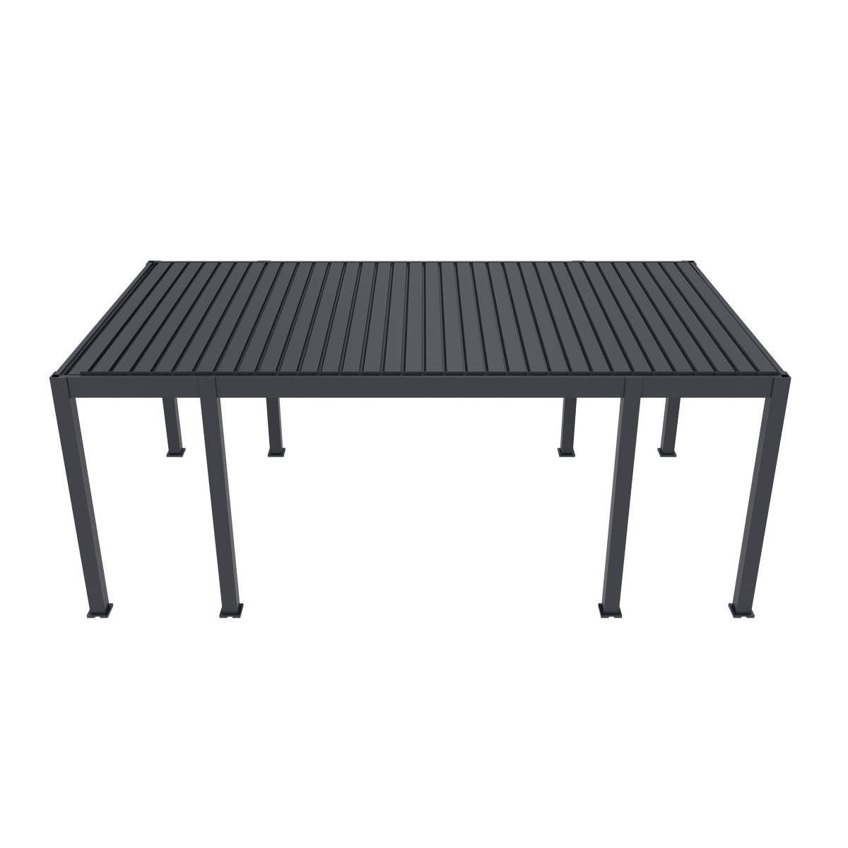 Orion Prestige vrijstaand lamellen overkapping 360x657 cm elektrisch - Antraciet