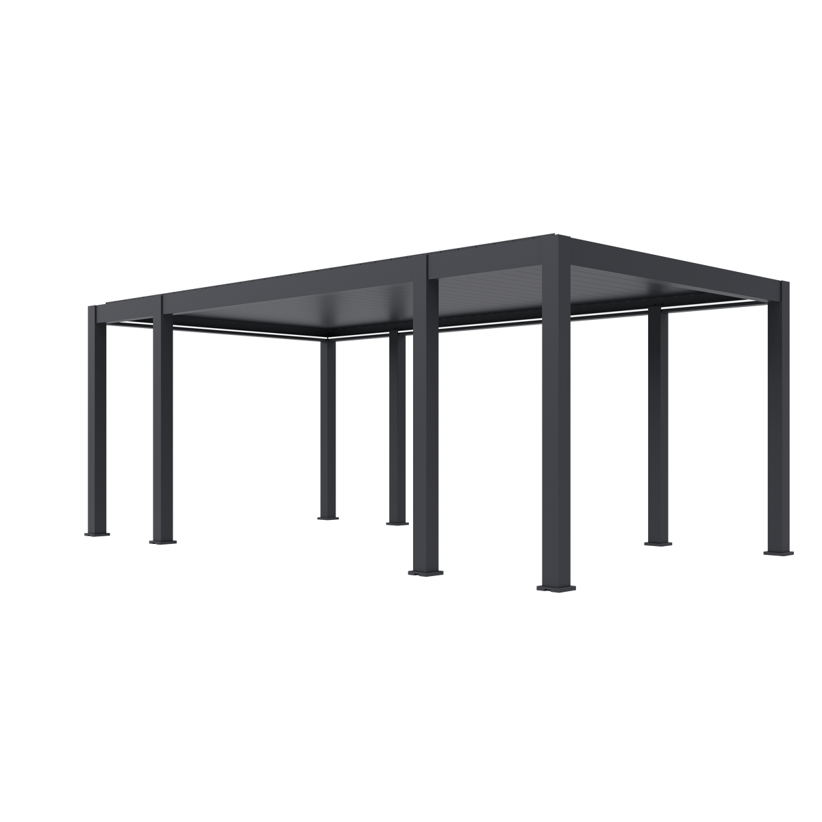 Orion Prestige vrijstaand lamellen overkapping 360x657 cm elektrisch - Antraciet