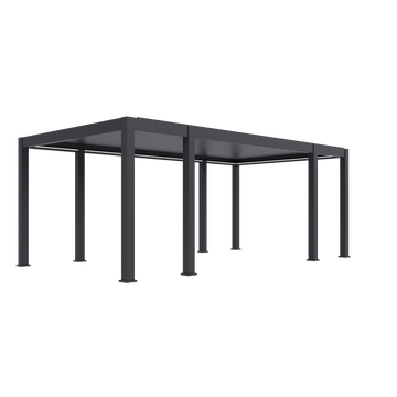 Orion Prestige vrijstaand lamellen overkapping 360x657 cm elektrisch - Antraciet