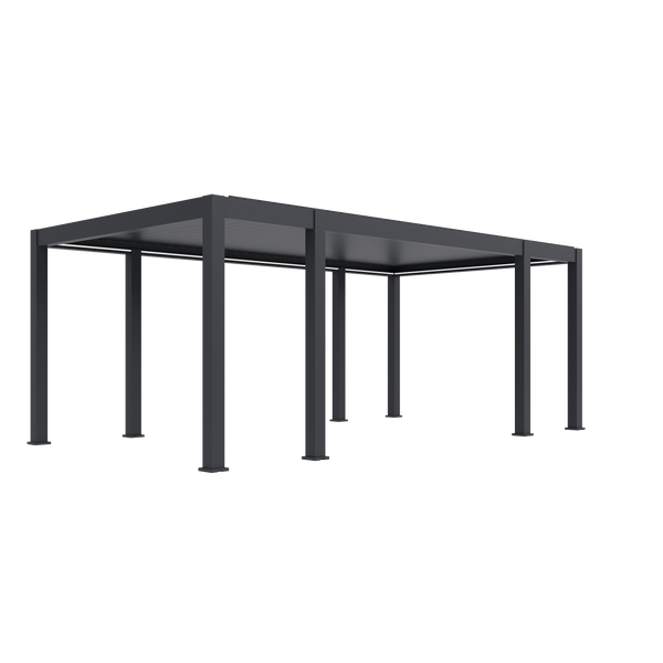 Orion Prestige vrijstaand lamellen overkapping 360x657 cm elektrisch - Antraciet