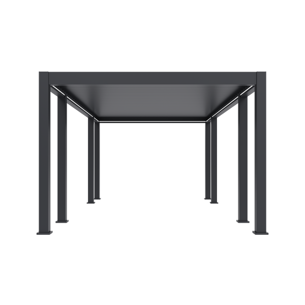 Orion Prestige vrijstaand lamellen overkapping 360x657 cm elektrisch - Antraciet