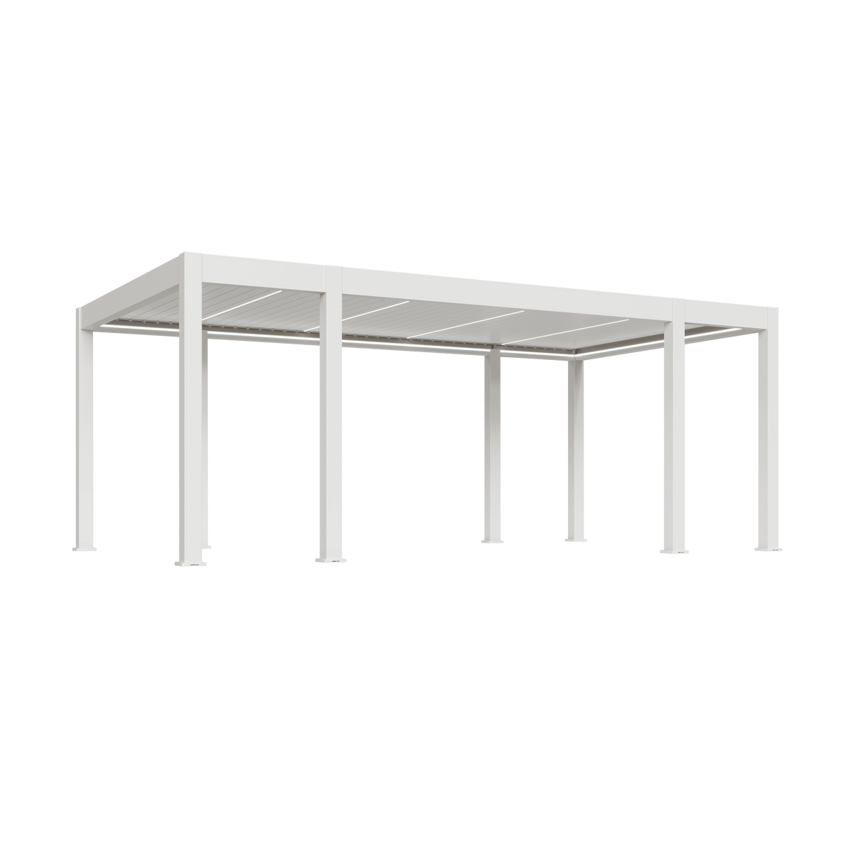 Orion Prestige vrijstaand lamellen overkapping 360x657  cm elektrisch - Wit