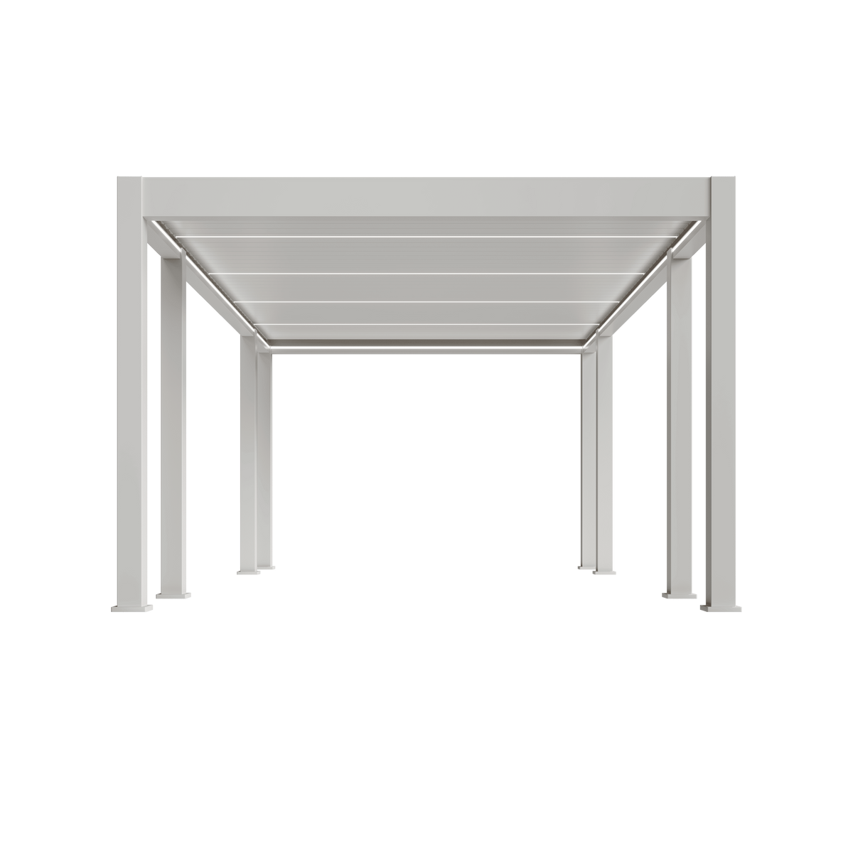 Orion Prestige vrijstaand lamellen overkapping 360x657  cm elektrisch - Wit