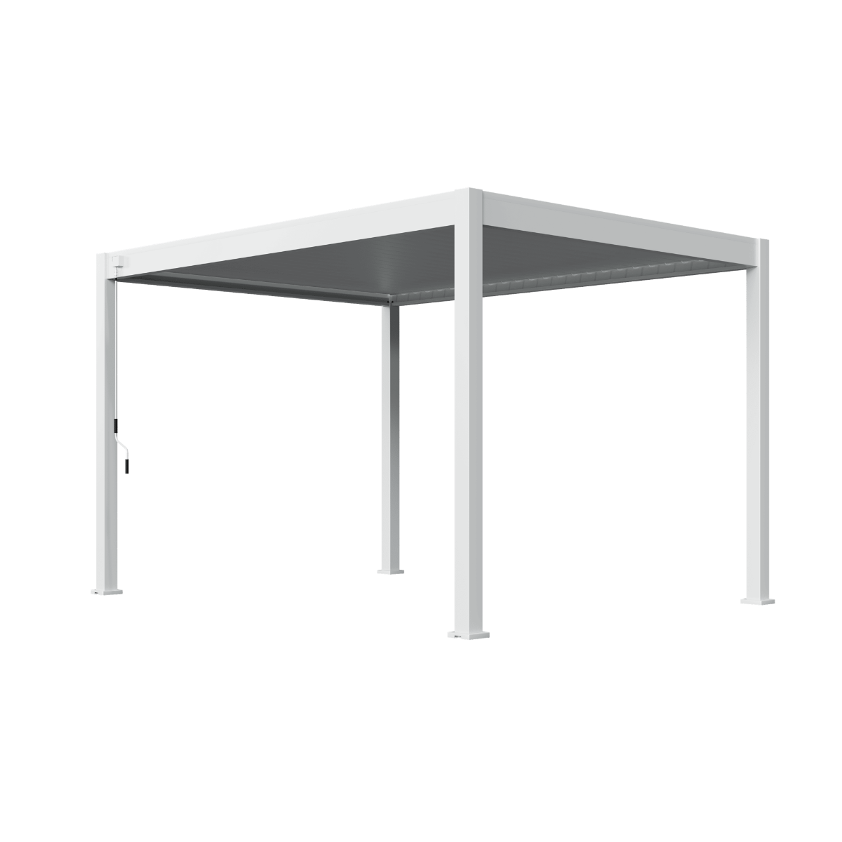 Orion Deluxe vrijstaand lamellen overkapping 300x400 cm handmatig - Wit