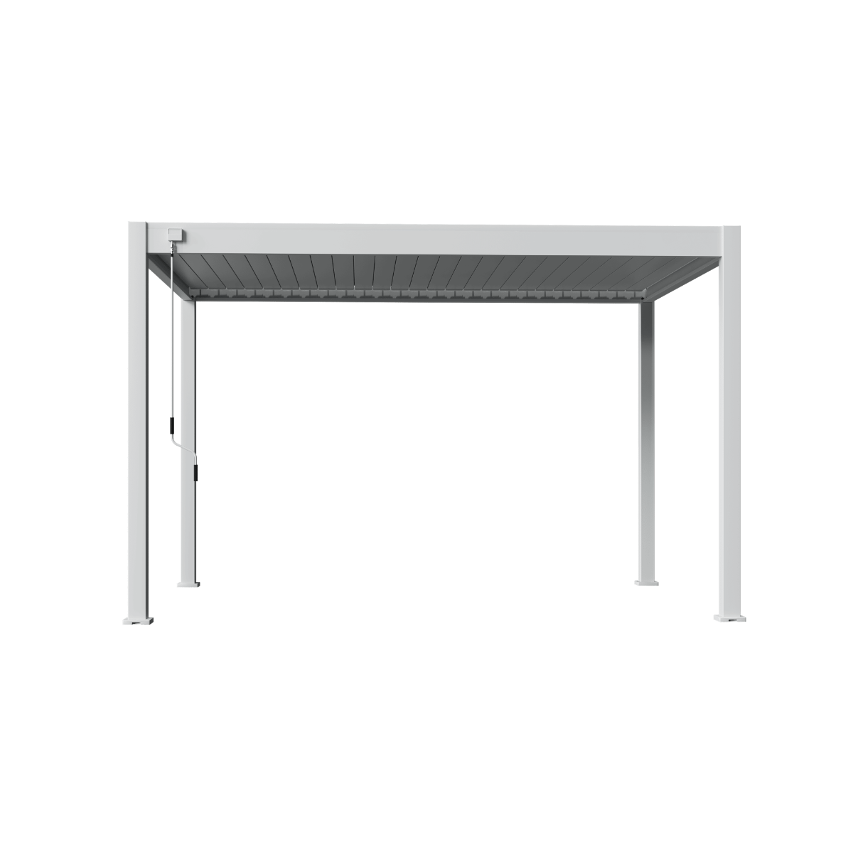 Orion Deluxe vrijstaand lamellen overkapping 300x400 cm handmatig - Wit