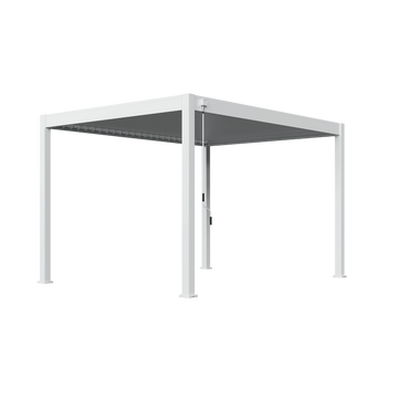 Orion Deluxe vrijstaand lamellen overkapping 300x400 cm handmatig - Wit