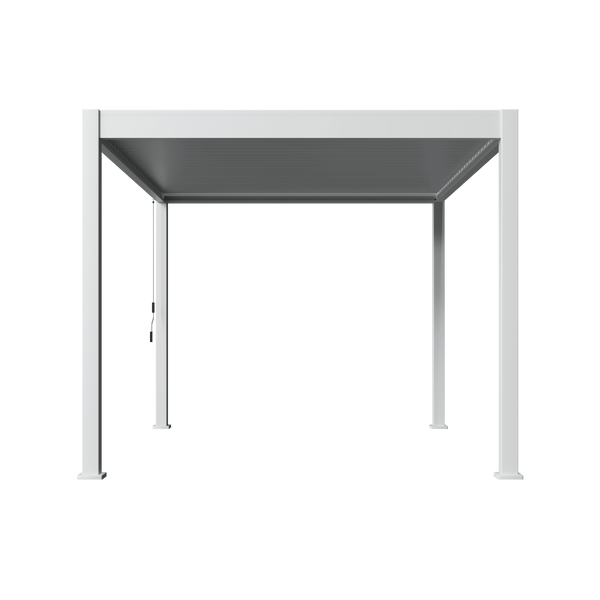 Orion Deluxe vrijstaand lamellen overkapping 300x400 cm handmatig - Wit