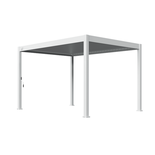 Orion Deluxe vrijstaand lamellen overkapping 300x400 cm handmatig - Wit