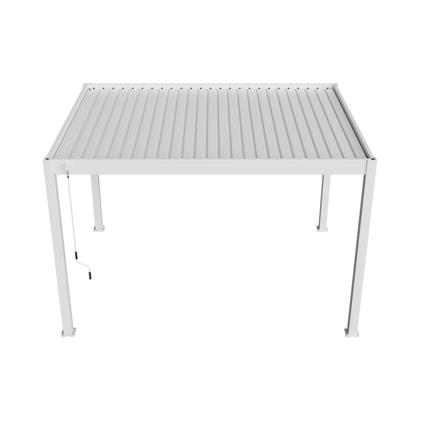 Orion Deluxe vrijstaand lamellen overkapping 300x400 cm handmatig - Wit