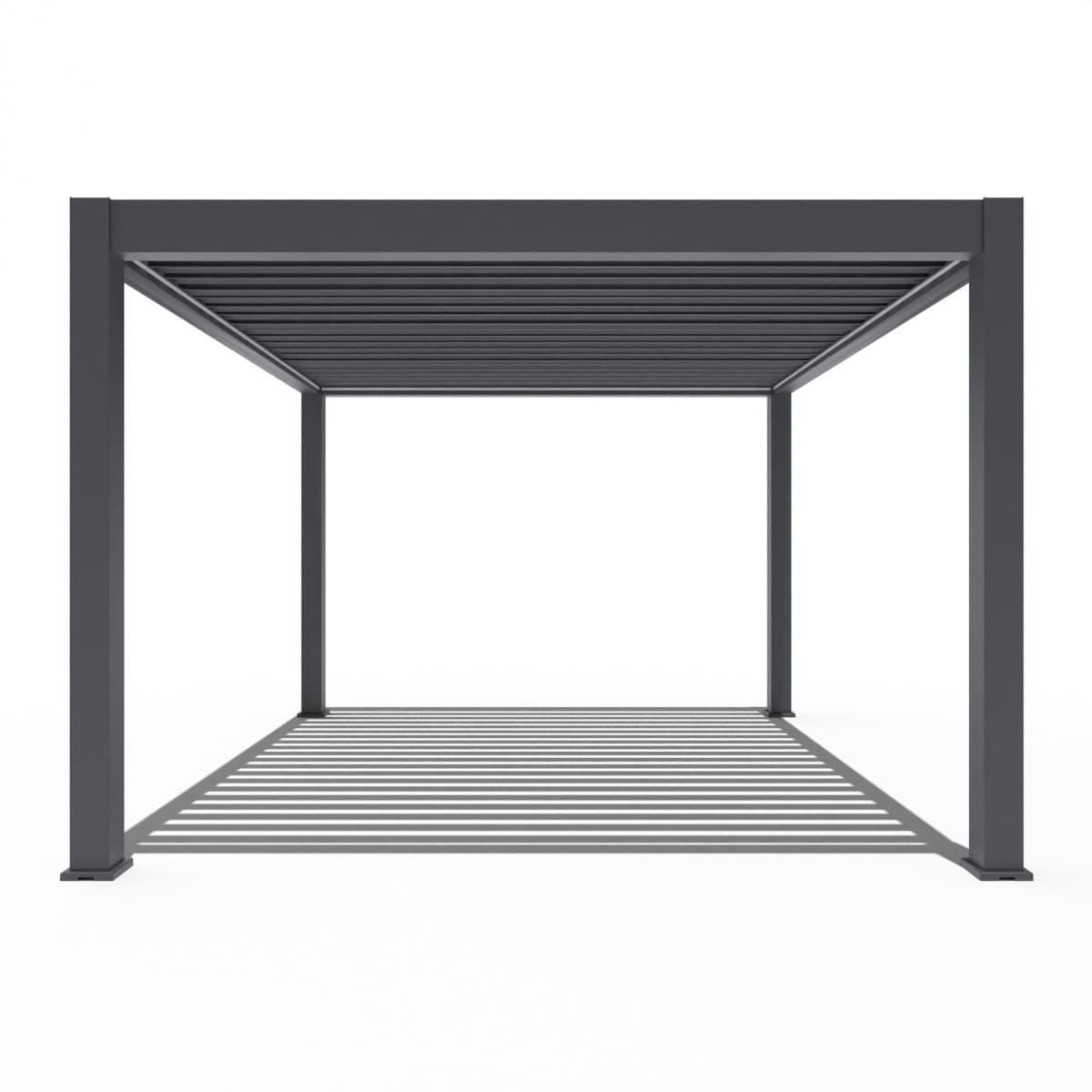 Orion Prestige vrijstaand lamellen overkapping 360x360 cm elektrisch - Antraciet