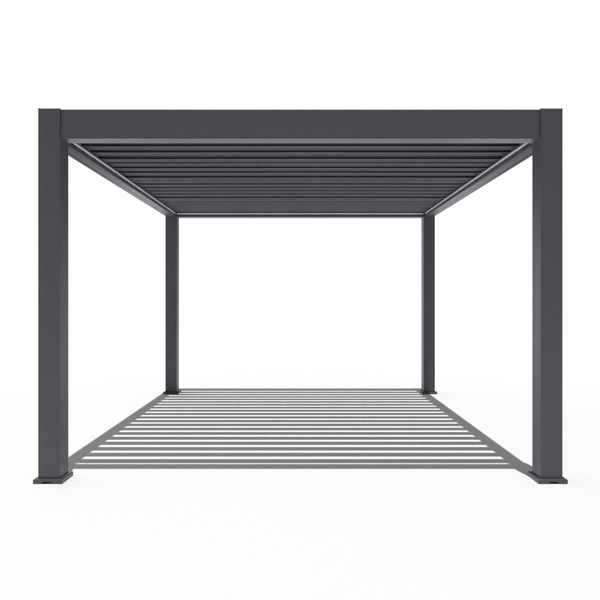 Orion Prestige vrijstaand lamellen overkapping 360x360 cm elektrisch - Antraciet