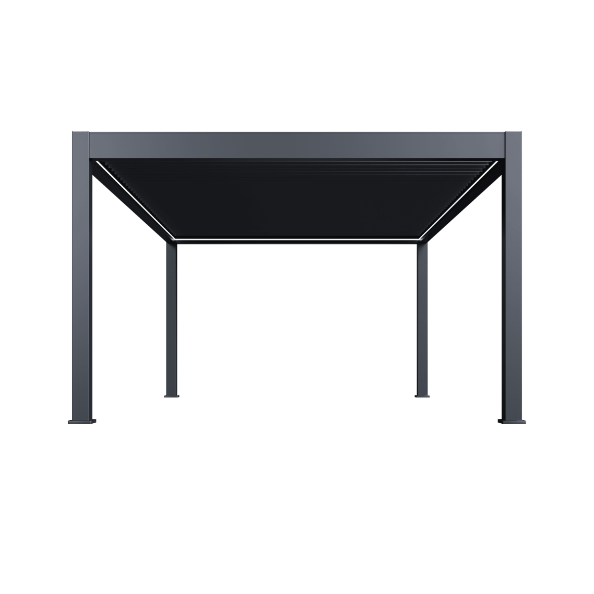 Orion Prestige vrijstaand lamellen overkapping 400x530 cm elektrisch - Antraciet