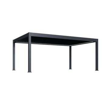 Orion Prestige vrijstaand lamellen overkapping 400x530 cm elektrisch - Antraciet