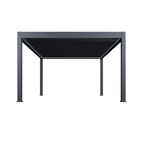 Orion Prestige vrijstaand lamellen overkapping 400x530 cm elektrisch - Antraciet