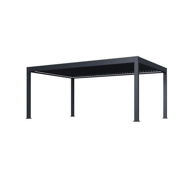 Orion Prestige vrijstaand lamellen overkapping 400x530 cm elektrisch - Antraciet