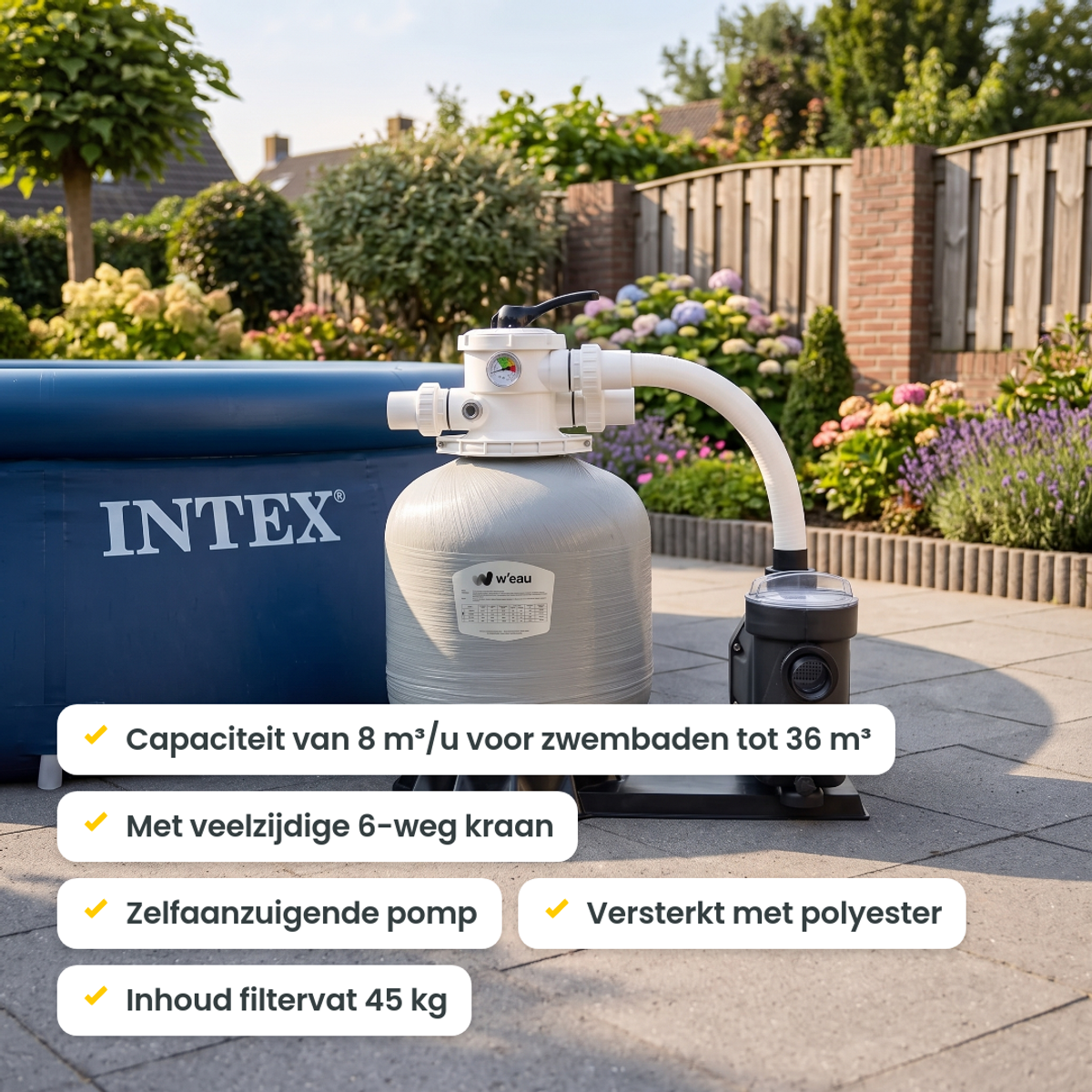 Startset W'eau FPP-450 zandfilterset - 8 m³/u