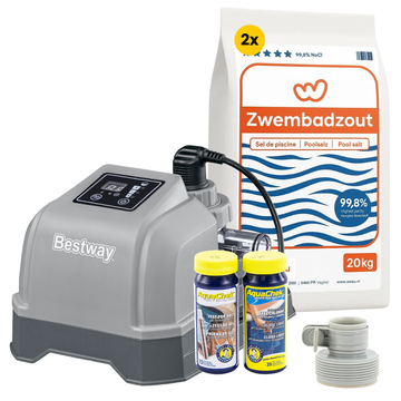 Startset Bestway zoutwatersysteem - tot 8.327 liter