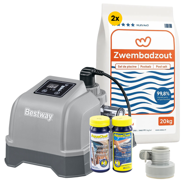 Startset Bestway zoutwatersysteem - tot 8.327 liter