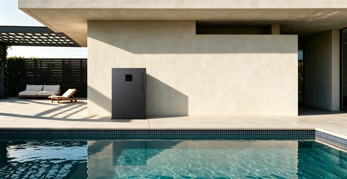 AQS Nova Vertical Full Inverter zwembad warmtepomp - 7kw 