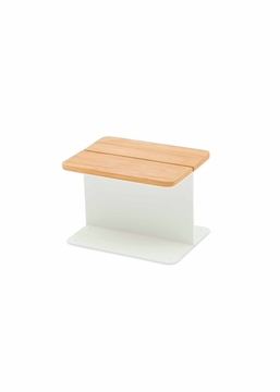 STAY Flex Teak zijtafel - White