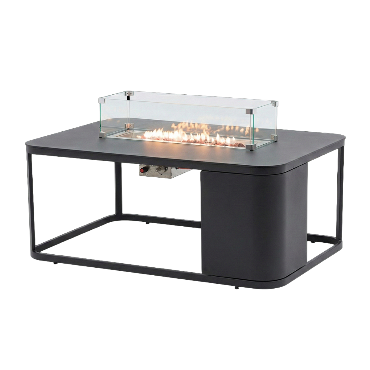 STAY Fogo Rectangular vuurtafel - Charcoal