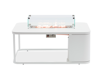 STAY Fogo Rectangular vuurtafel - White