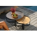 STAY Natural Couchtisch – Charcoal / Teak
