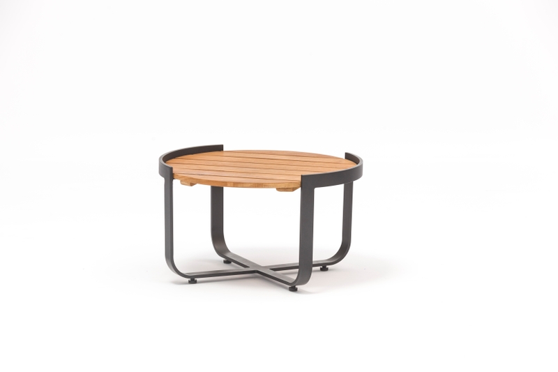 STAY Natural Couchtisch – Charcoal / Teak