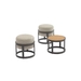 STAY Compact tuinpoef set van 3 - Light grey / charcoal