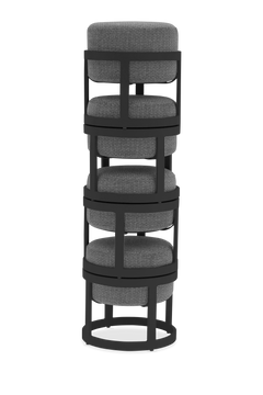 STAY Compact tuinpoef set van 5 - Dark grey / charcoal frame