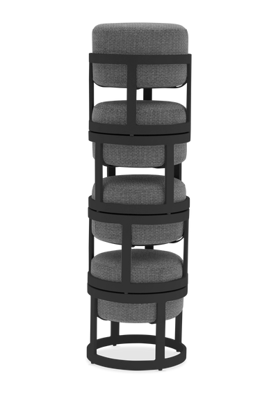 STAY Compact tuinpoef set van 5 - Dark grey / charcoal frame
