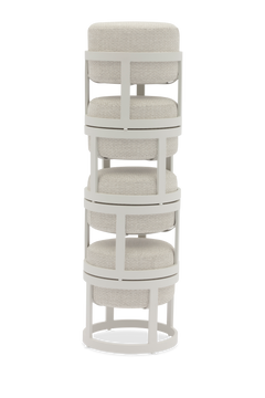 STAY Compact tuinpoef set van 5 - Stone / white frame