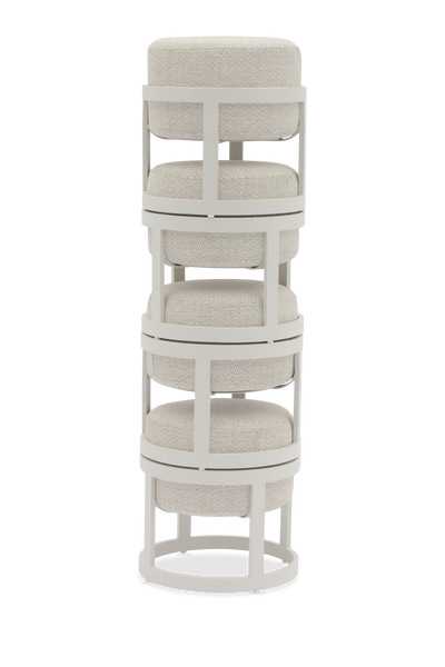 STAY Compact tuinpoef set van 5 - Stone / white frame