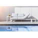 STAY Flex Triple loungebank - Stone / white frame