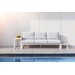 STAY Flex Triple loungebank - Stone / white frame