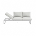 STAY Flex Triple loungebank - Stone / white frame