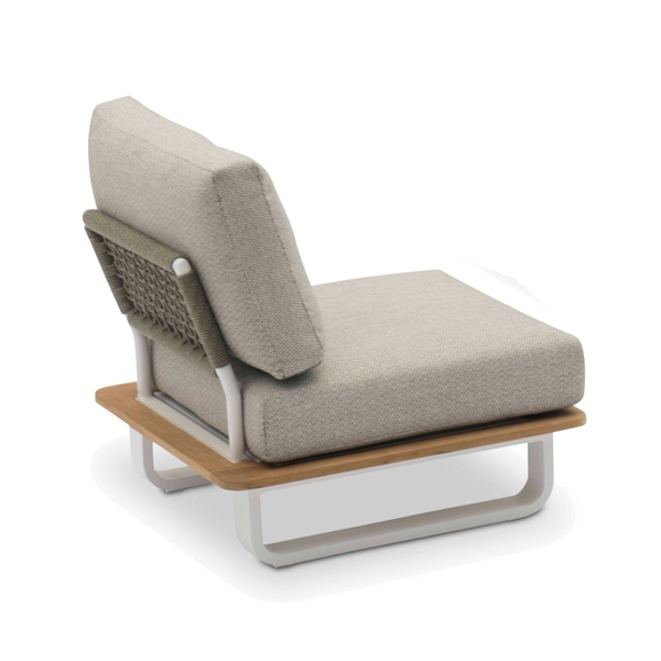 STAY Natural Single loungestoel - White / light grey