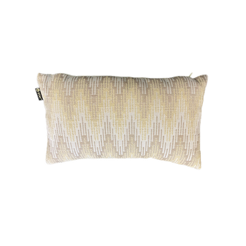 STAY decoratie tuinkussen 50x30 cm - Zigzag pintail natural