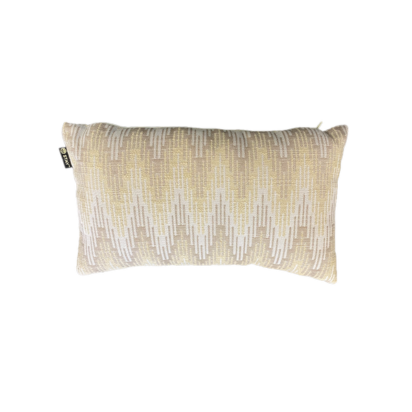 STAY decoratie tuinkussen 50x30 cm - Zigzag pintail natural