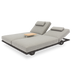 STAY Flex double ligbed - Ash grey / charcoal frame