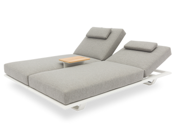 STAY Flex double ligbed - Ash grey / white frame