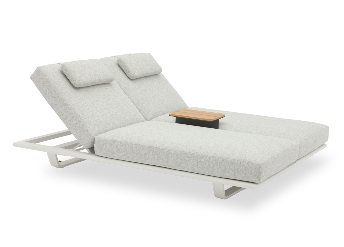 STAY Flex double ligbed - Stone / white frame