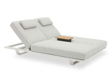 STAY Flex double ligbed - Stone / white frame