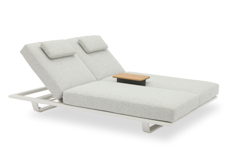 STAY Flex double ligbed - Stone / white frame