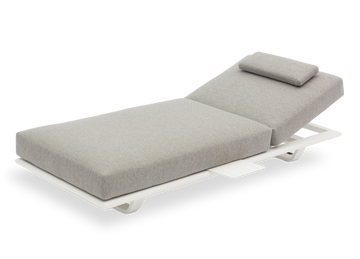 STAY Flex Single ligbed - Ash grey / white frame