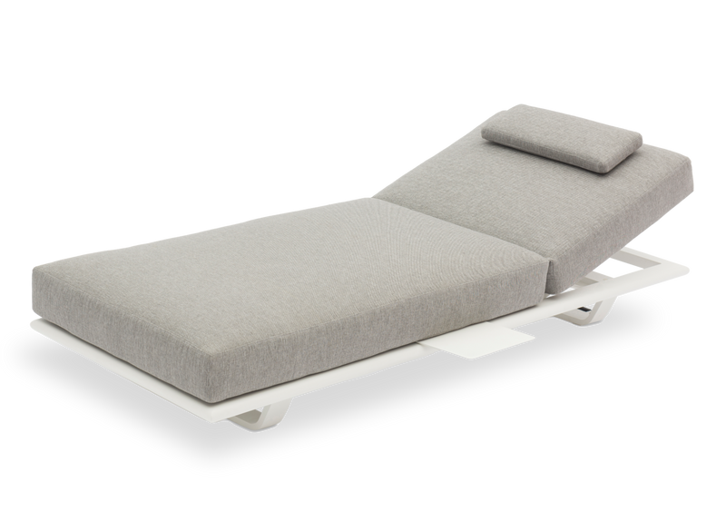 STAY Flex Single ligbed - Ash grey / white frame