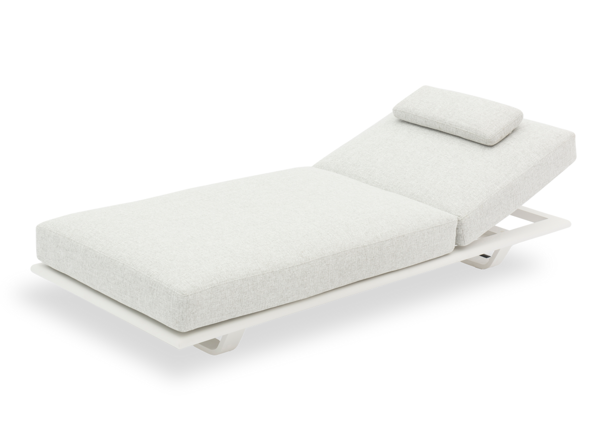 STAY Flex Single ligbed - Stone / white frame