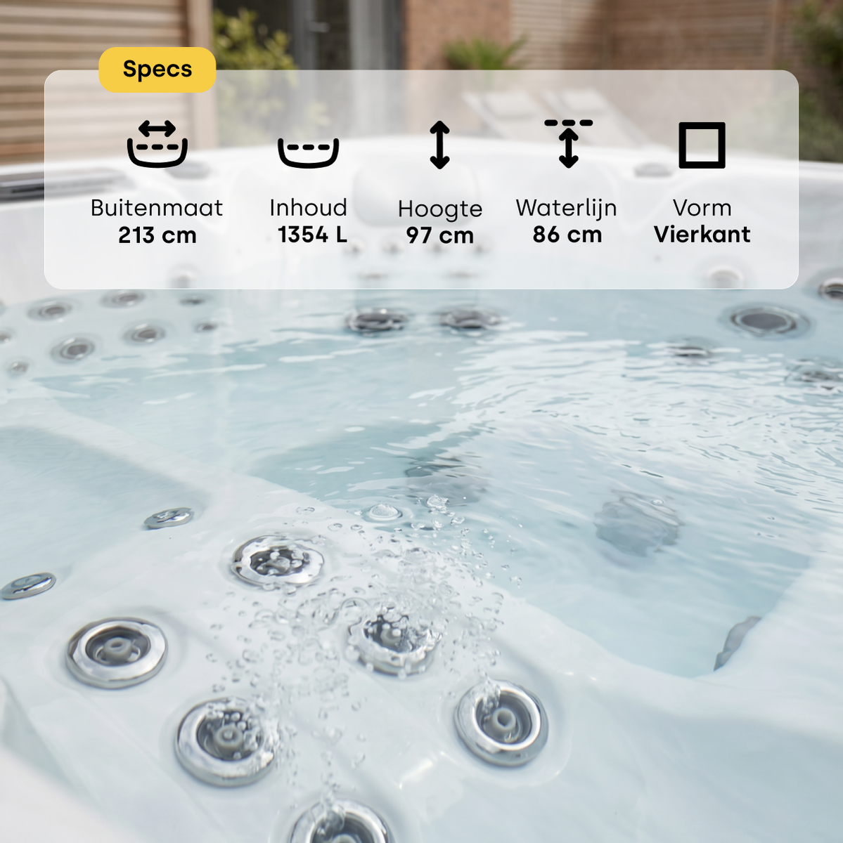 W’eau Geneva spa – 5 persoons