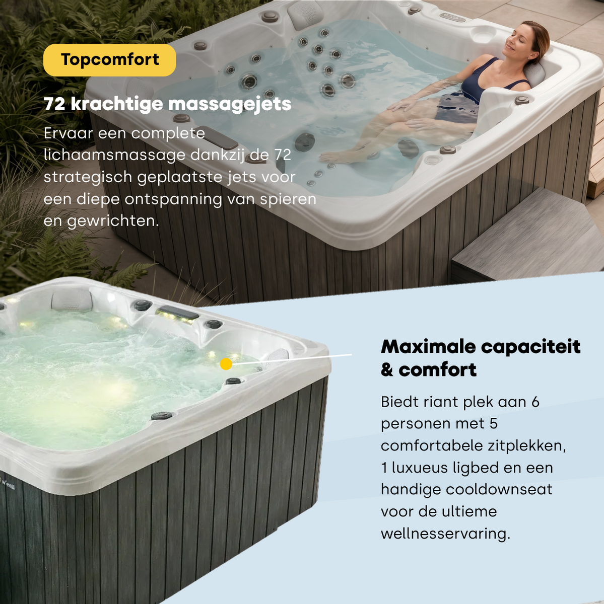 W’eau Monaco spa – 6 persoons