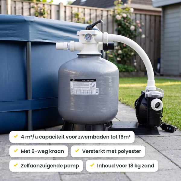 W'eau FSF-350 zandfilterset - 4 m³/u